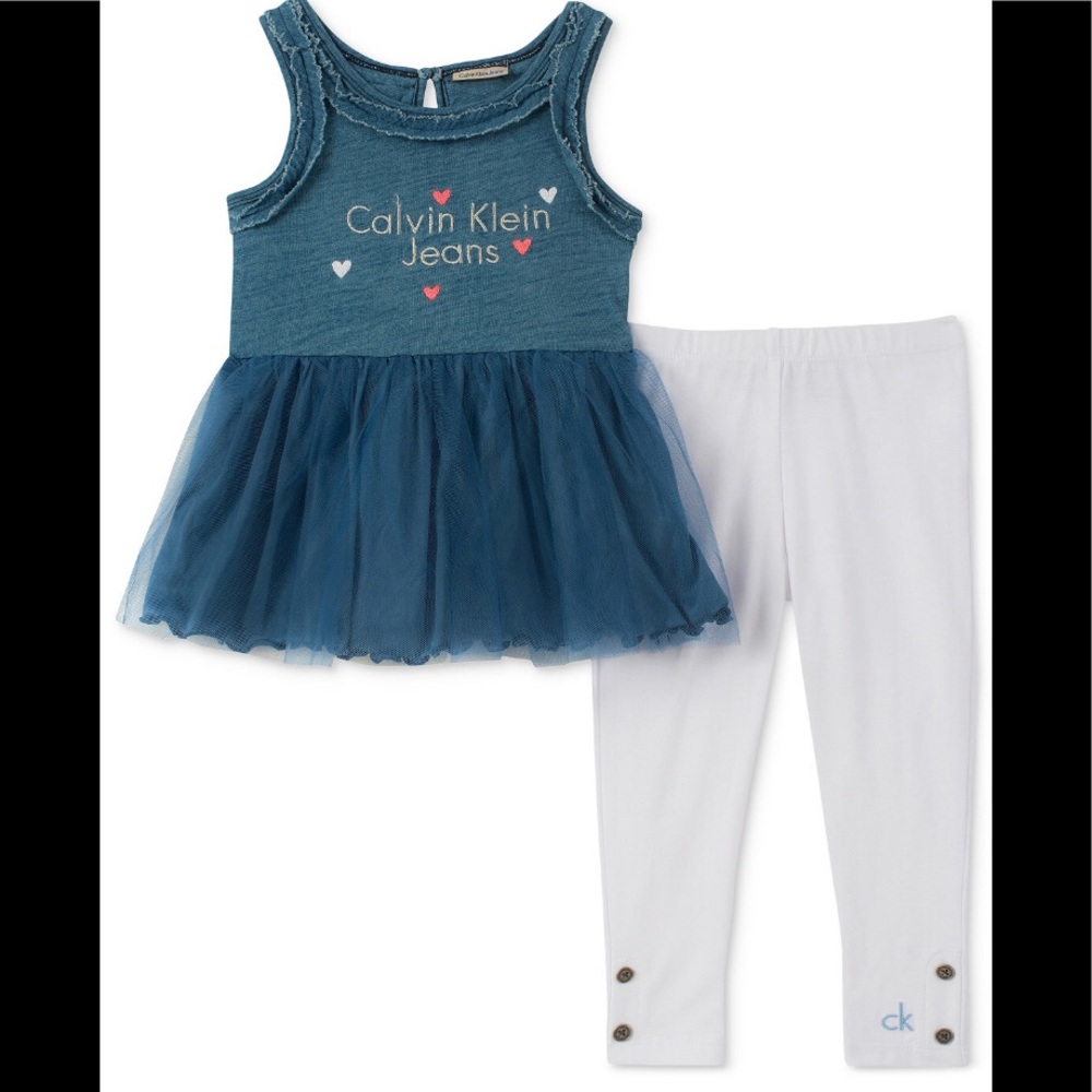 NWT Calvin Klein 24 Month 2pc Matching Outfit - Picture 4 of 7